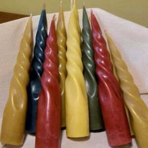 Kit Velas Castiçal Sortidas Cera de Abelha 10 un