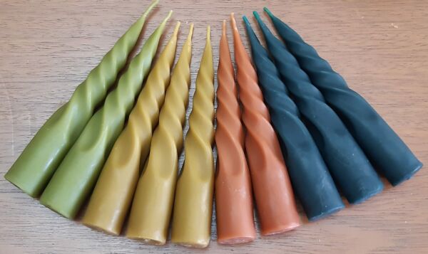 Kit Velas Castiçal Sortidas Cera de Abelha 10 un - Image 2